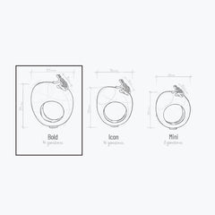 HAPPY FROG ICON RING