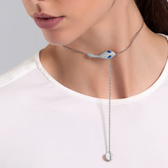 COLLANA MALAFEMMINA Y-SHAPE CON PAVE'