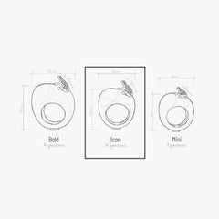 HAPPY FROG ICON RING