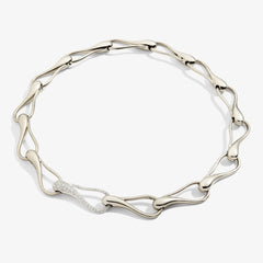 CHOKER ELIKA MAGLIE GRANDI CON 1 PAVÉ