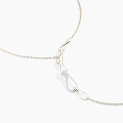 COLLANA ELIKA YSHAPE LIGHT CON PAVÉ