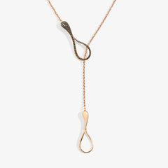 ELIKA Y-SHAPE NECKLACE WITH PAVE
