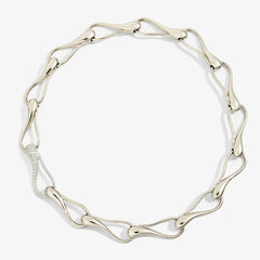 CHOKER ELIKA MAGLIE GRANDI CON 1 PAVÉ