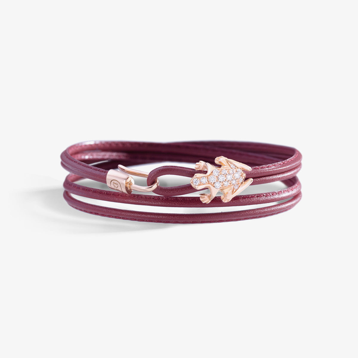 BRACCIALE HAPPY FROG IN PELLE