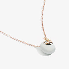 HAPPY FROG NECKLACE WITH COLORED PEBBLE