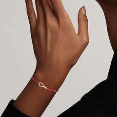 BRACCIALE MINI ONE PAVE CON CORDINO