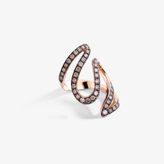 ANELLO IVY DOPPIO CON DIAMANTI