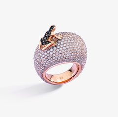 ANELLO HAPPY FROG MEDIO FULL PAVE'