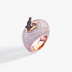 ANELLO HAPPY FROG MEDIO FULL PAVE'