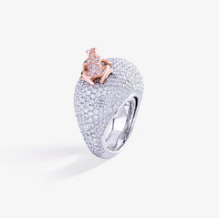 ANELLO HAPPY FROG MEDIO FULL PAVE'
