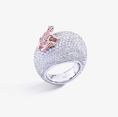 ANELLO HAPPY FROG MEDIO FULL PAVE'
