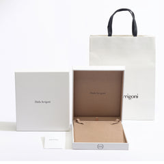 ELIKA GOLD PENDANT WITH LEATHER CORD