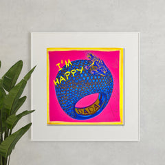 Happy Frog I'M HAPPY screen printing