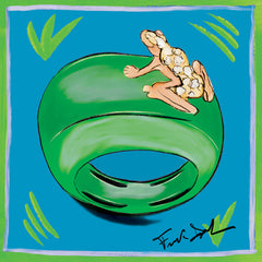 Happy Frog Water Screen Print