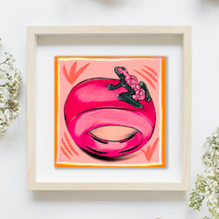 Happy Frog Fuchsia Screen Print