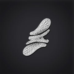 ANELLO ELIKA DOPPIO PAVE DI DIAMANTI