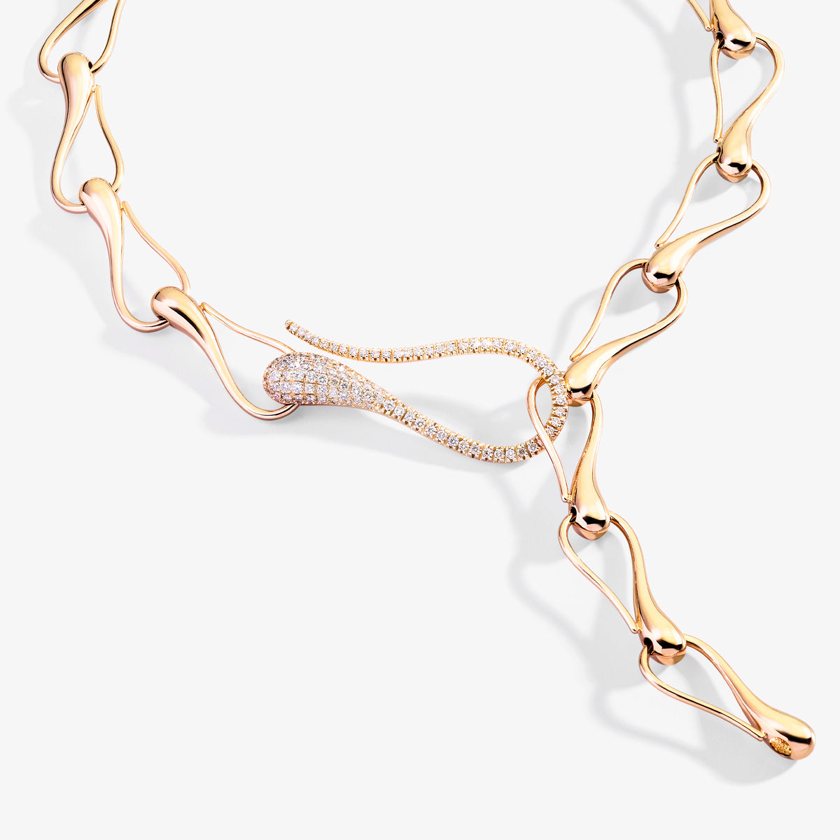 ELIKA CHAIN ​​LARGE LINKS WITH PAVE