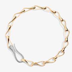 Collana Elika in oro 18K e diamanti, design sinuoso ed elegante - Dada Arrigoni