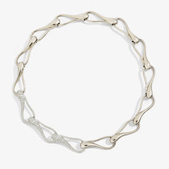 CHOKER ELIKA MAGLIE GRANDI CON 3 PAVÉ